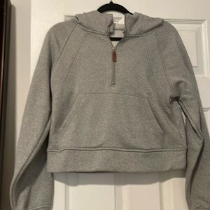 Laslulu cropped grey hoodie size small